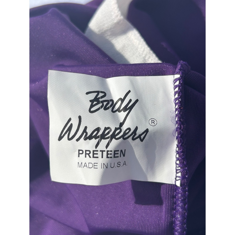Body Wrappers Purple Girls Tank Vintage 90s - Picture 7 of 9